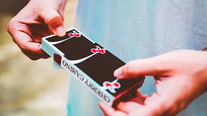 Cherry Casino V3 True Black Playing Cards by Pure Imagination Projects