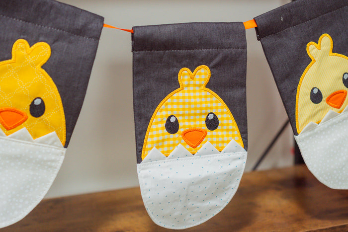Chick Appliqué Set (Downloadable Machine Embroidery Design)