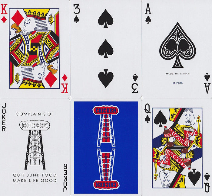 Chicken Nugget Playing Cards by HCPC