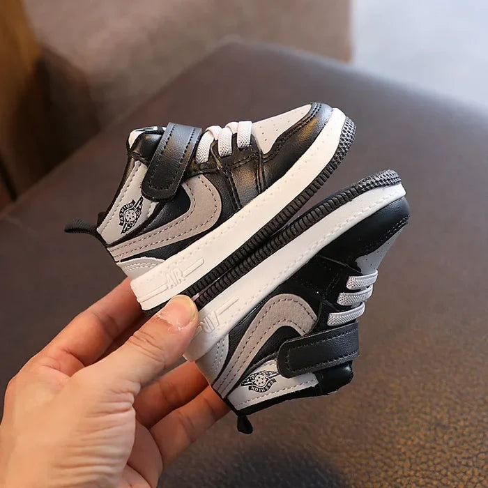 Children's Waterproof Walking Shoes – Anti-Slip Leather Sole Fall Sneakers for Toddlers