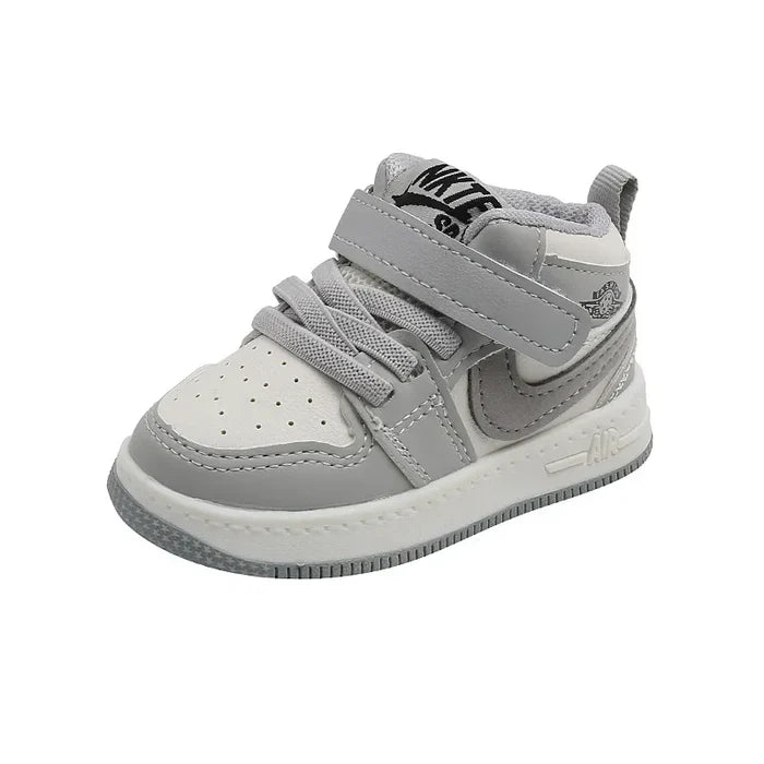 Children's Waterproof Walking Shoes – Anti-Slip Leather Sole Fall Sneakers for Toddlers
