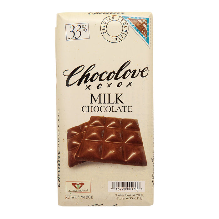 Chocolove Milk Chocolate Bars - 12ct