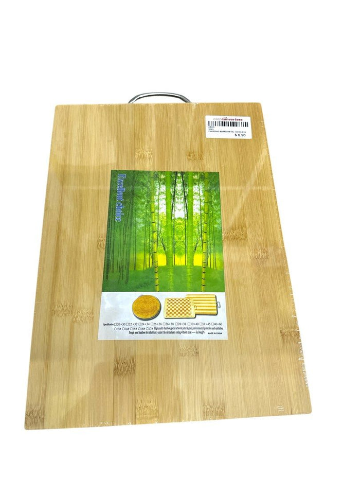 CHOPPING BOARD WITH METAL HANDLE 26X36X1.7  2903