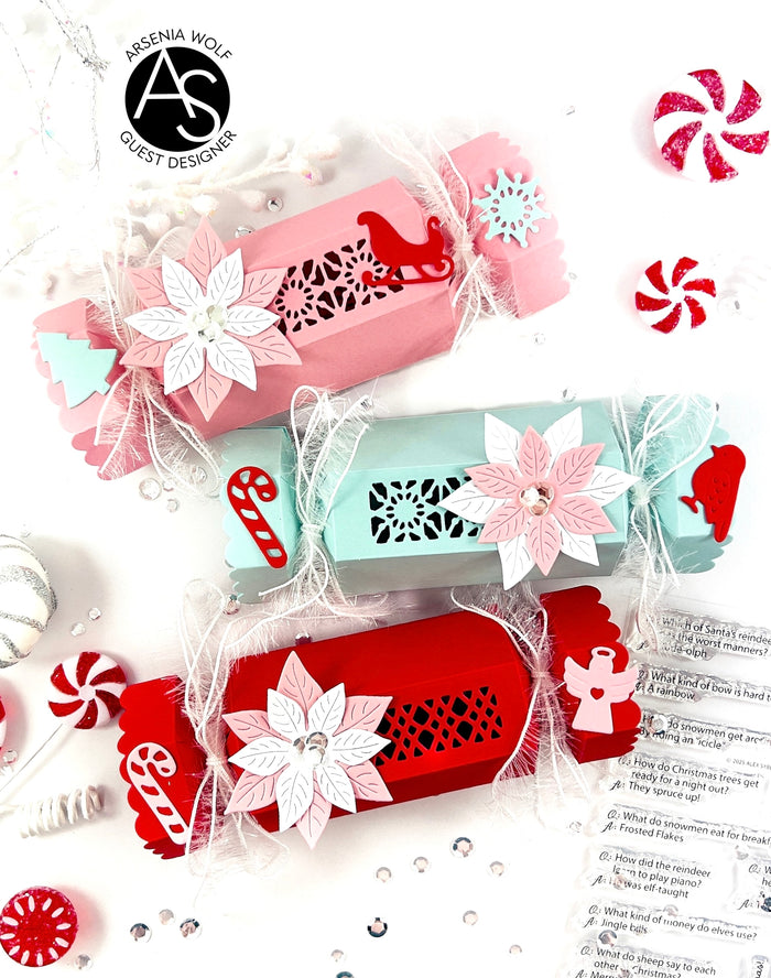 Christmas Cracker Die & Christmas Jokes Stamp Bundle