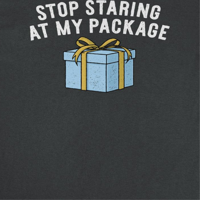 Christmas T-Shirt - Stop Staring at my Package