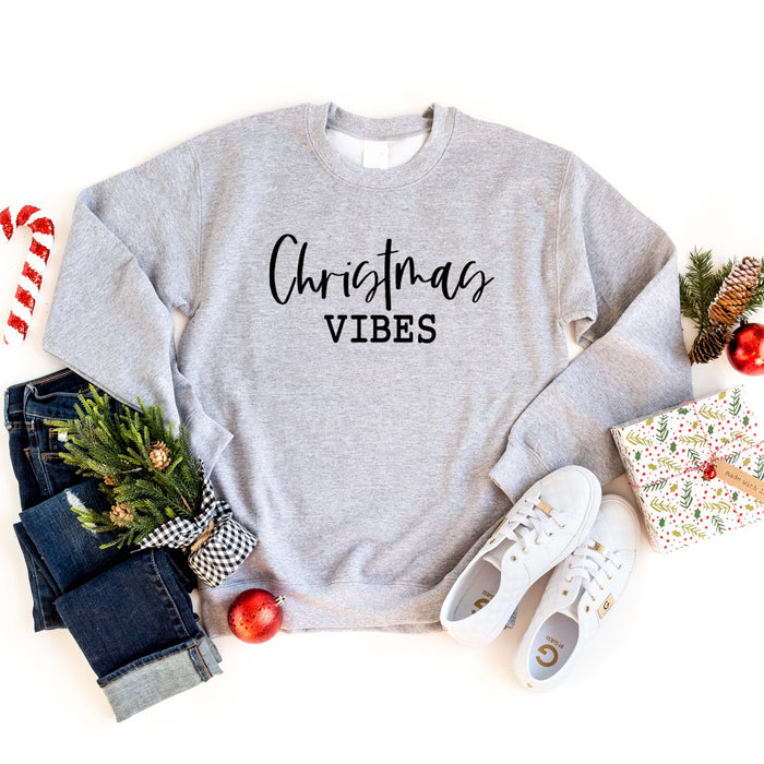 Christmas Vibes crewneck sweatshirt, product photo 2