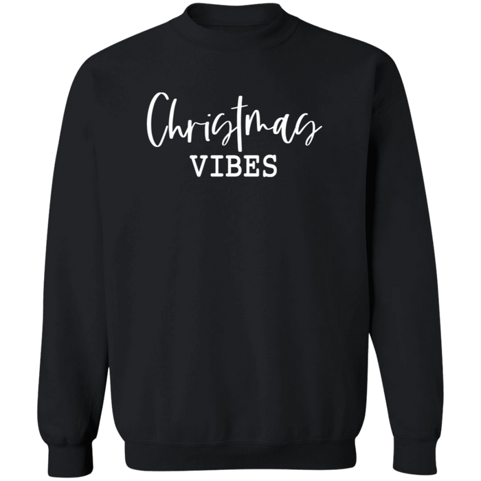 Christmas Vibes crewneck sweatshirt in Black