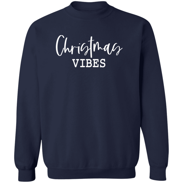 Christmas Vibes crewneck sweatshirt in Navy
