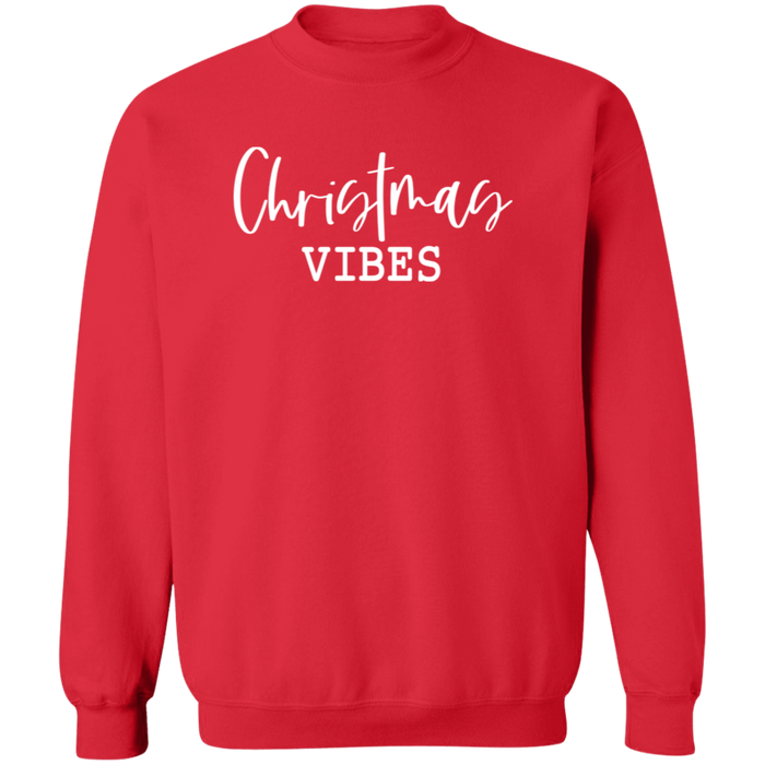 Christmas Vibes crewneck sweatshirt in Red