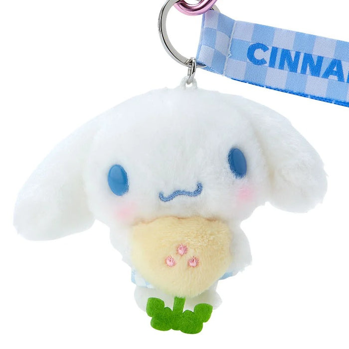 Cinnamoroll Plush Mascot Keychain (Pastel Check Series) Accessory Japan Original