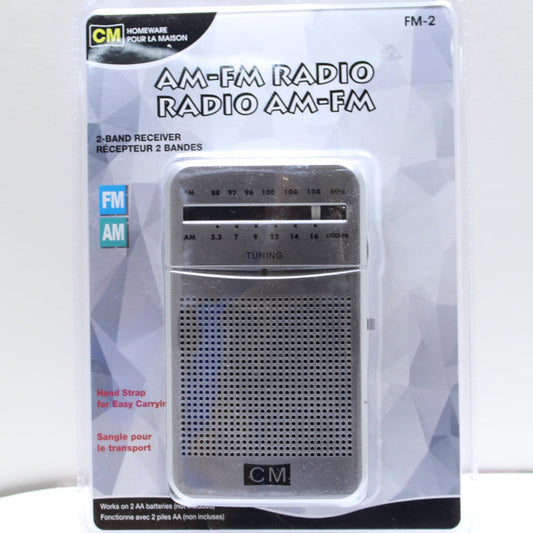 CM HOMEWARE - Portable FM/AM Radio - FM-2