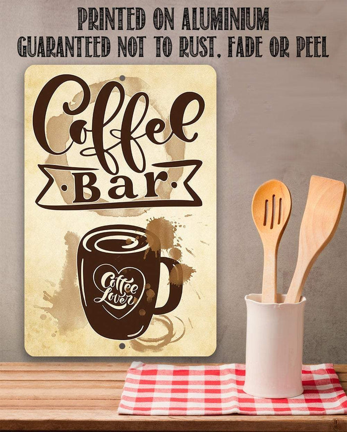 Coffee Bar Coffee Lover - Metal Sign | Lone Star Art.