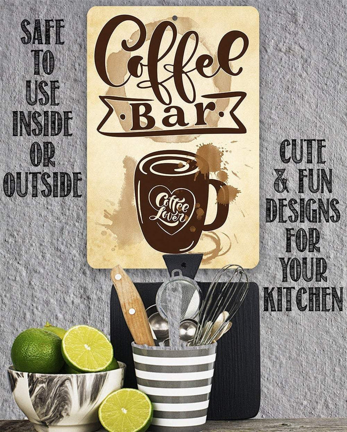 Coffee Bar Coffee Lover - Metal Sign | Lone Star Art.