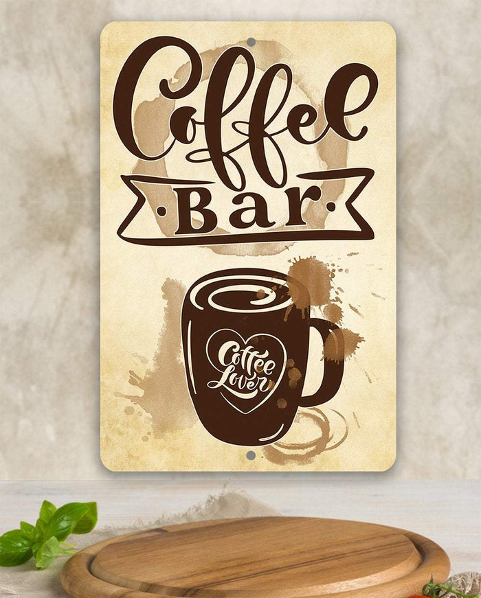 Coffee Bar Coffee Lover - Metal Sign | Lone Star Art.