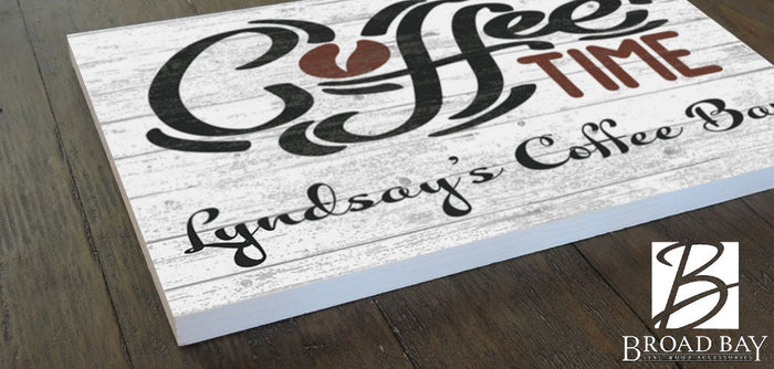 personalized coffe bar sign