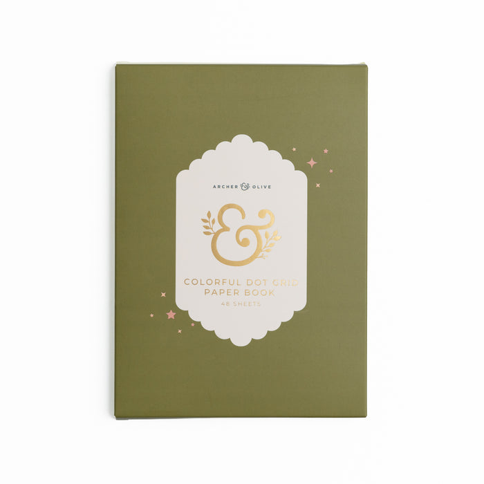 Colorful Dot Grid Paper Book