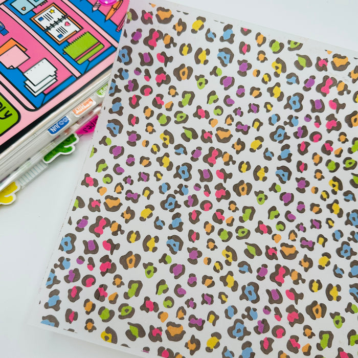 Colorful Leopard Vellum