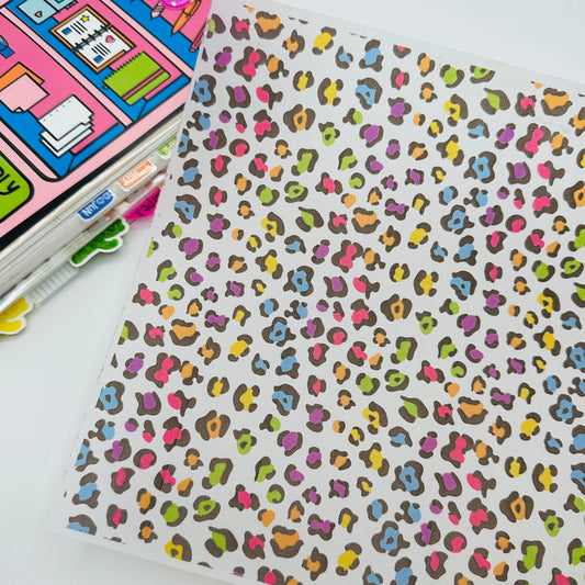 Colorful Leopard Vellum