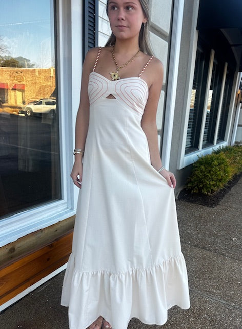 Cream Rope Dress