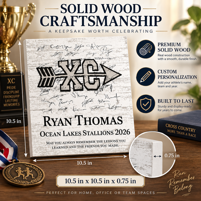 Cross Country Coach Gift or Runner Recognition Award
