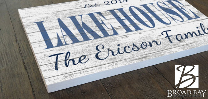 Custom Lake House Signs
