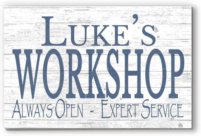 Custom Workshop Sign Personalized Man Cave Gift - Broad Bay Personalized Gifts Shipped Fast