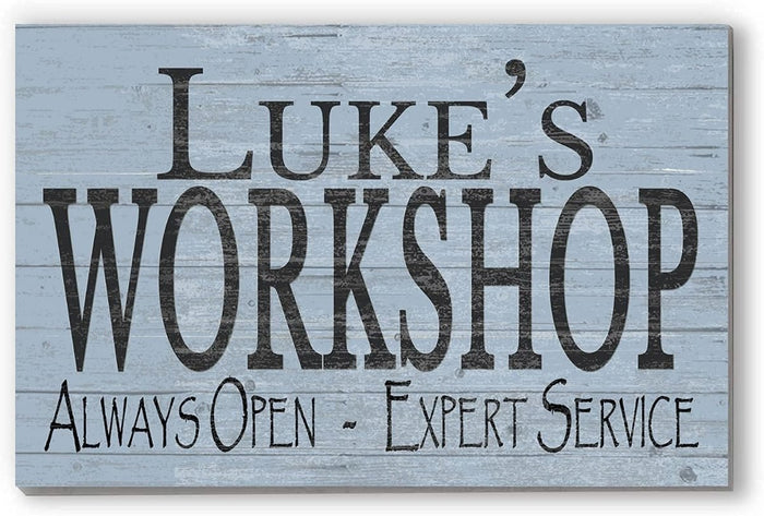 Custom Workshop Sign Personalized Man Cave Gift - Broad Bay Personalized Gifts Shipped Fast