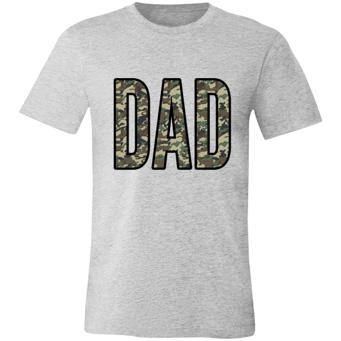 Dad Camo graphic t-shirt in Athletic Heather