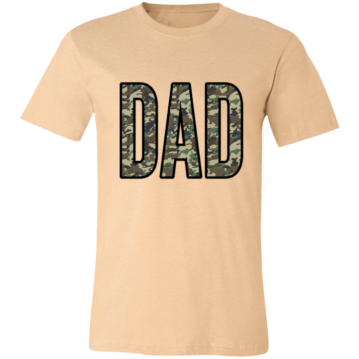 Dad Camo graphic t-shirt in Heather Sand Dune