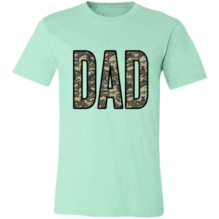 Dad Camo graphic t-shirt in Heather Mint
