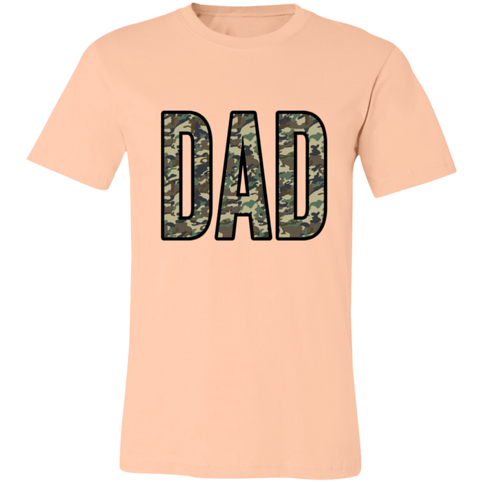 Dad Camo graphic t-shirt in Heather Peach