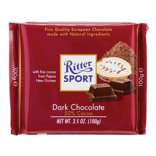 Dark Chocolate 50% Ritter Sport - 12ct