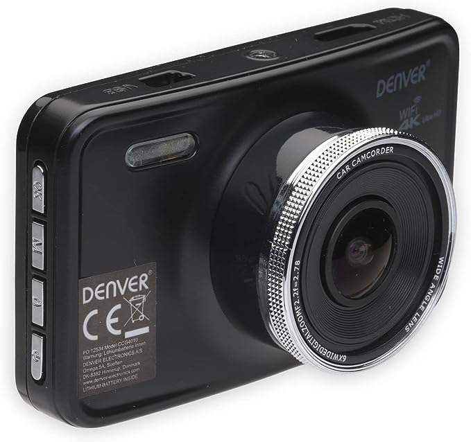 DENVER 4K GPS CAR DASHCAM WITH 3" LCD SCREEN