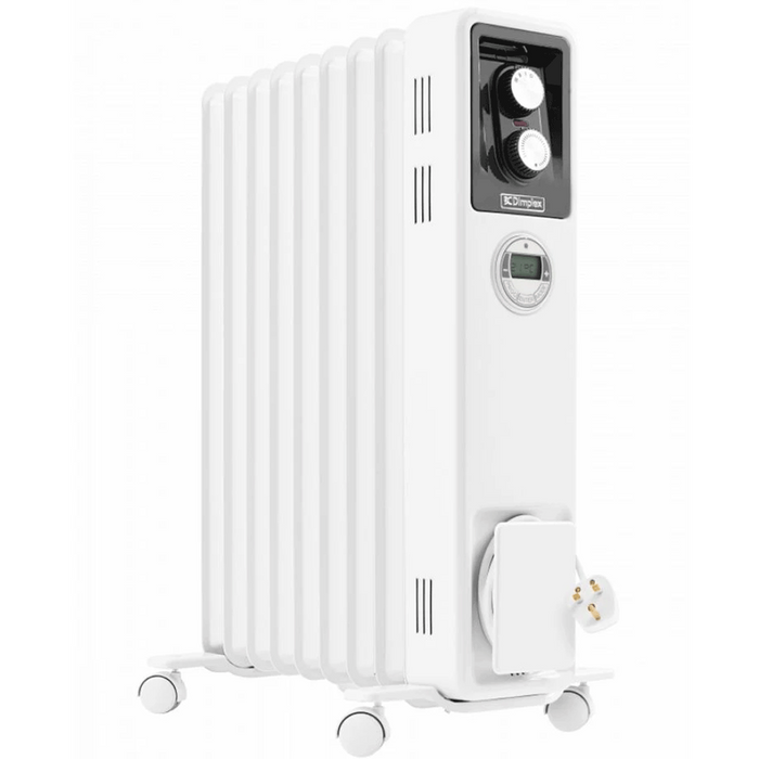 Dimplex 2Kw Oil Free Radiator with Timer | White Dimplex Radiator Euronics Ireland