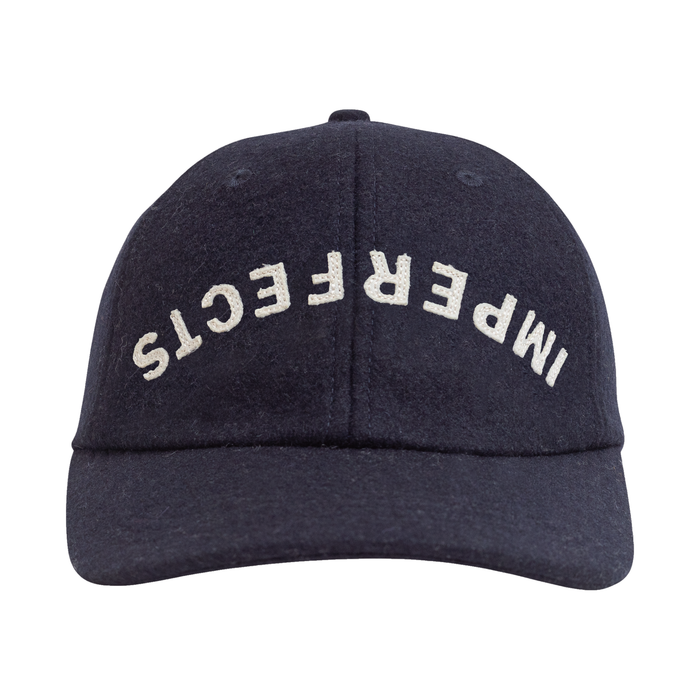 Directors Cap in Winter-blend Wool Dark Navy