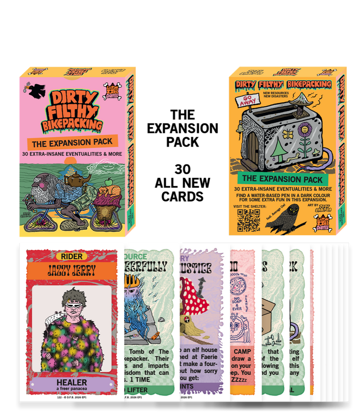 Dirty Filthy Bikepacking Board Game Expansion Pack