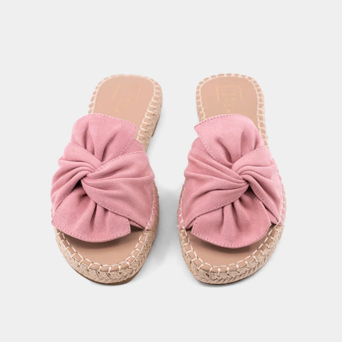 Doris Blush Suede Sandal