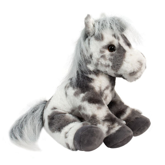 Douglas 9 Inch Hemie the Gray Spotted Horse Soft Plush Toy