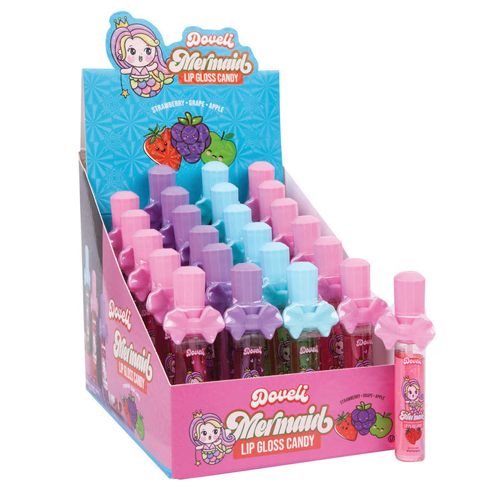 Doveli Mermaid Lip Gloss Candy 0.5 OZ - 24 Count