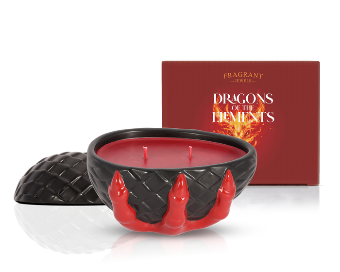 Dragons of the Elements - Fire Dragon - Jewel Candle (Ringless)
