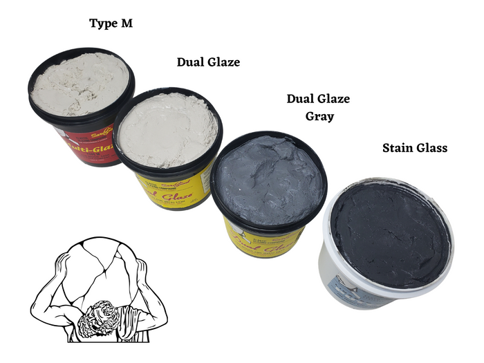 Dual Glaze Putty - 1 Pint-Sarco Putty-Atlas Preservation