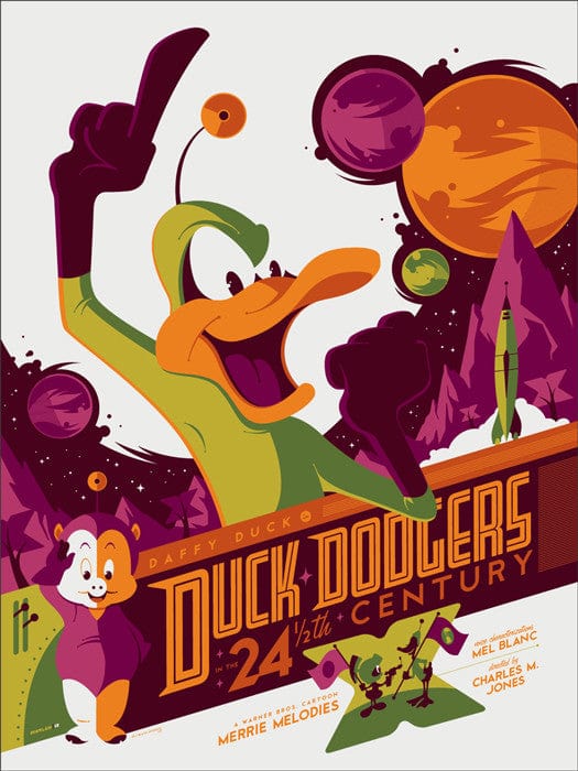 Duck Dodgers in the 24 1 2th Century Tom Whalen poster