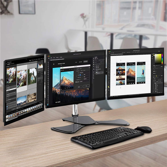 Duronic Computer Monitor Arms Stand with 3 monitor