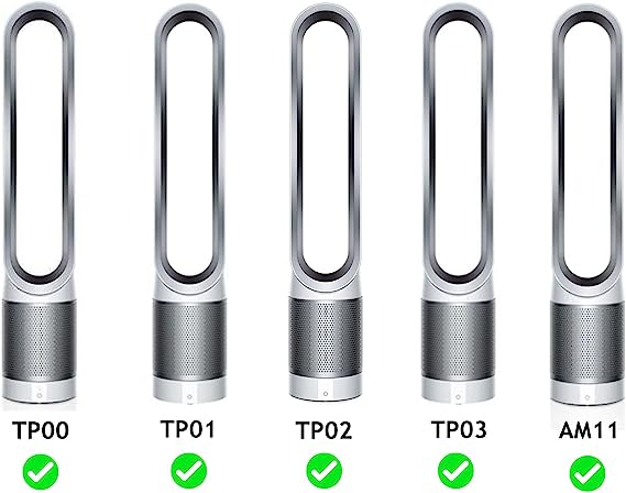 Dyson Pure Cool Link Tower Fan 360° Glass Hepa Filter Assembly | Air Filter Purifier AM11 TP00, TP01, TP02, TP03 Pure Cool Link Tower Air Purifier BP01 AM11   | Compatible 360° Glass Hepa Filter | 968707-04 96870704 968708-04 96870804 969048-01 96904801
