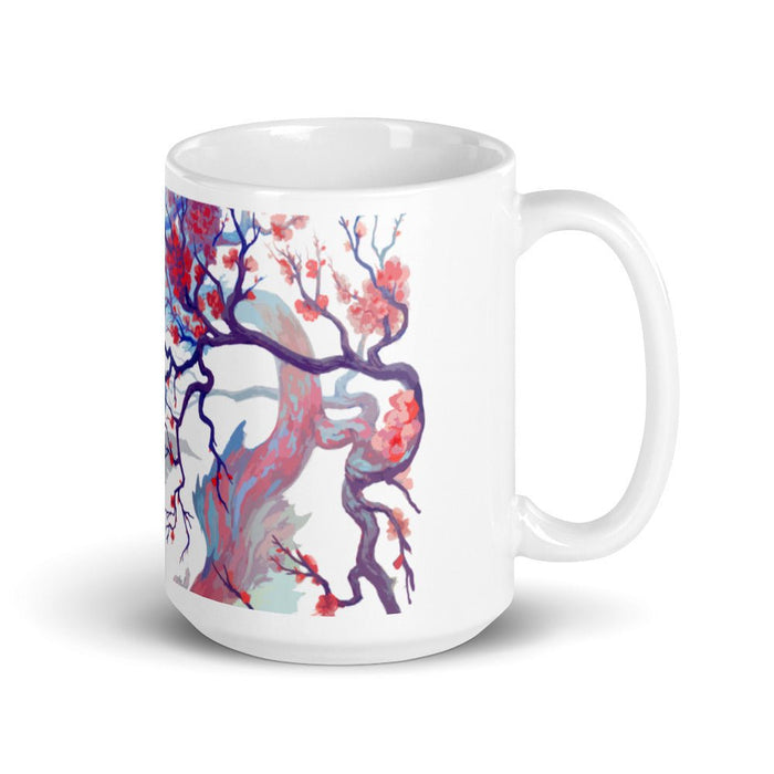 Ebb and Flow White glossy mug - BoxWood Board Designs - 15oz - -