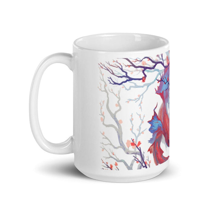 Ebb and Flow White glossy mug - BoxWood Board Designs - 15oz - -
