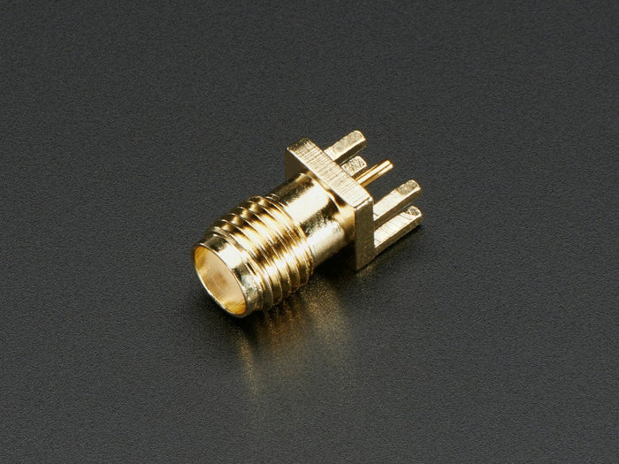 Edge-Launch SMA Connector for 1.6mm / 0.062" Thick PCBs by The Pi Hut - The Pi Hut