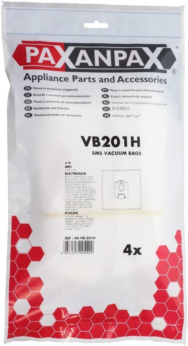 Electrolux | Phillips S Bag Smart Vacuum Cleaner Bags 031443 Comp