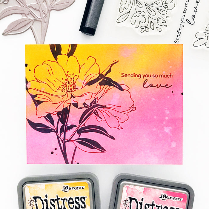 Elegant Blooms Press Plate & Die Set