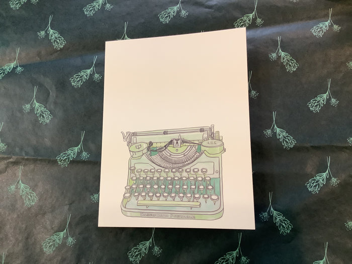 Typewriter / You’re just my type. / Green
